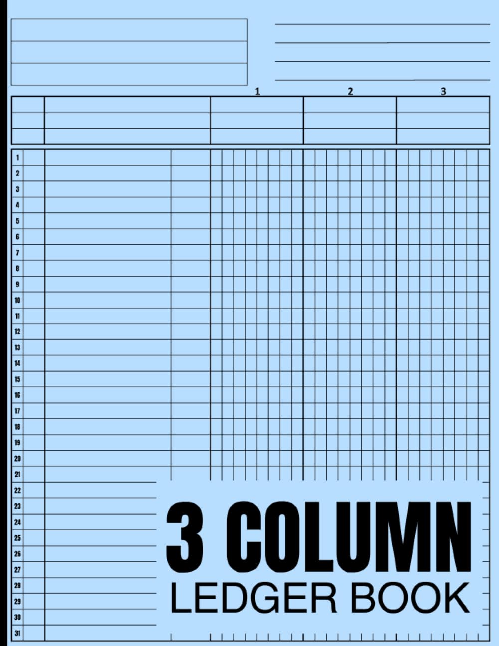 capítulo por capítulo baixar 3 Column Ledger Book: Personal, home-based, and small business accounting logbook
