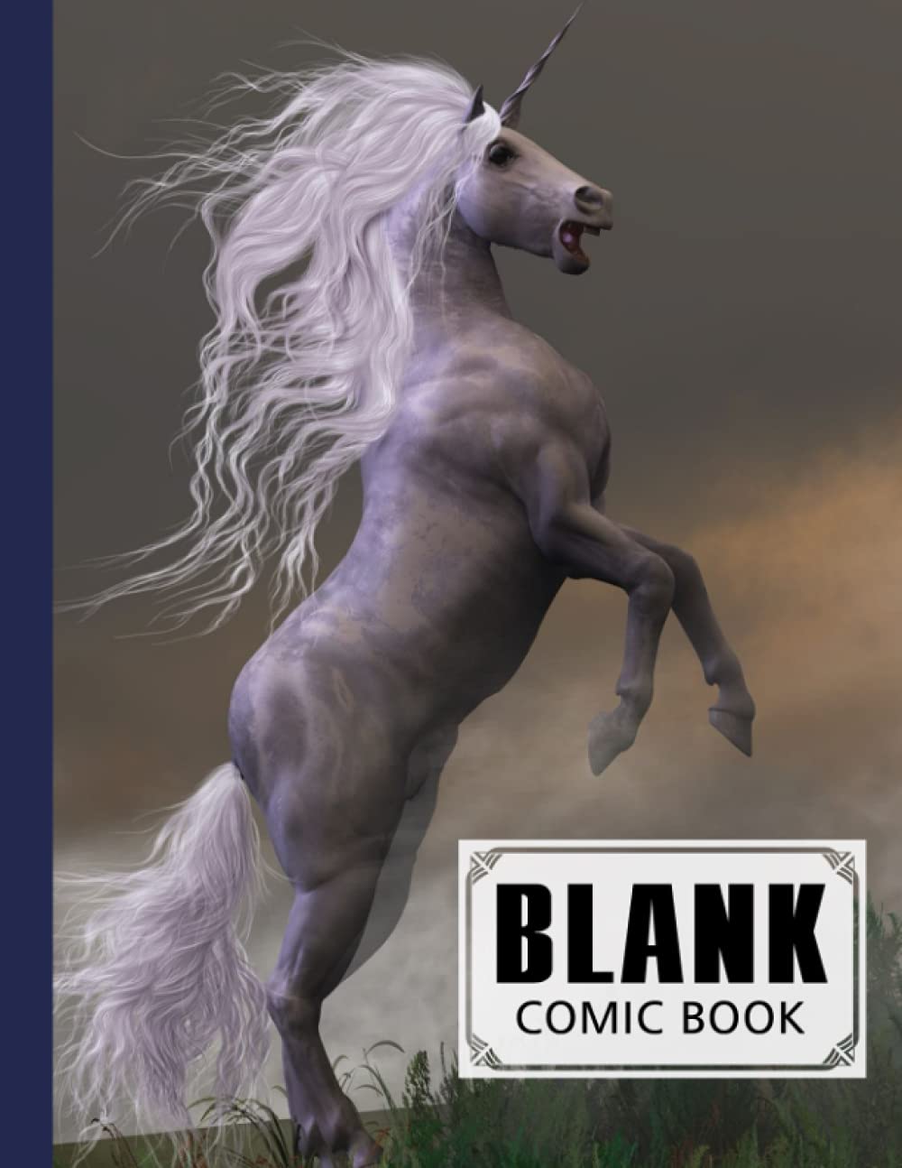 ler totalmente Blank Comic Book: Unicorn Cover, Draw Your Own Comics - 120 Pages of Fun and Unique Templates - A Large 8.5" x 11" Notebook by Dominik Lutz