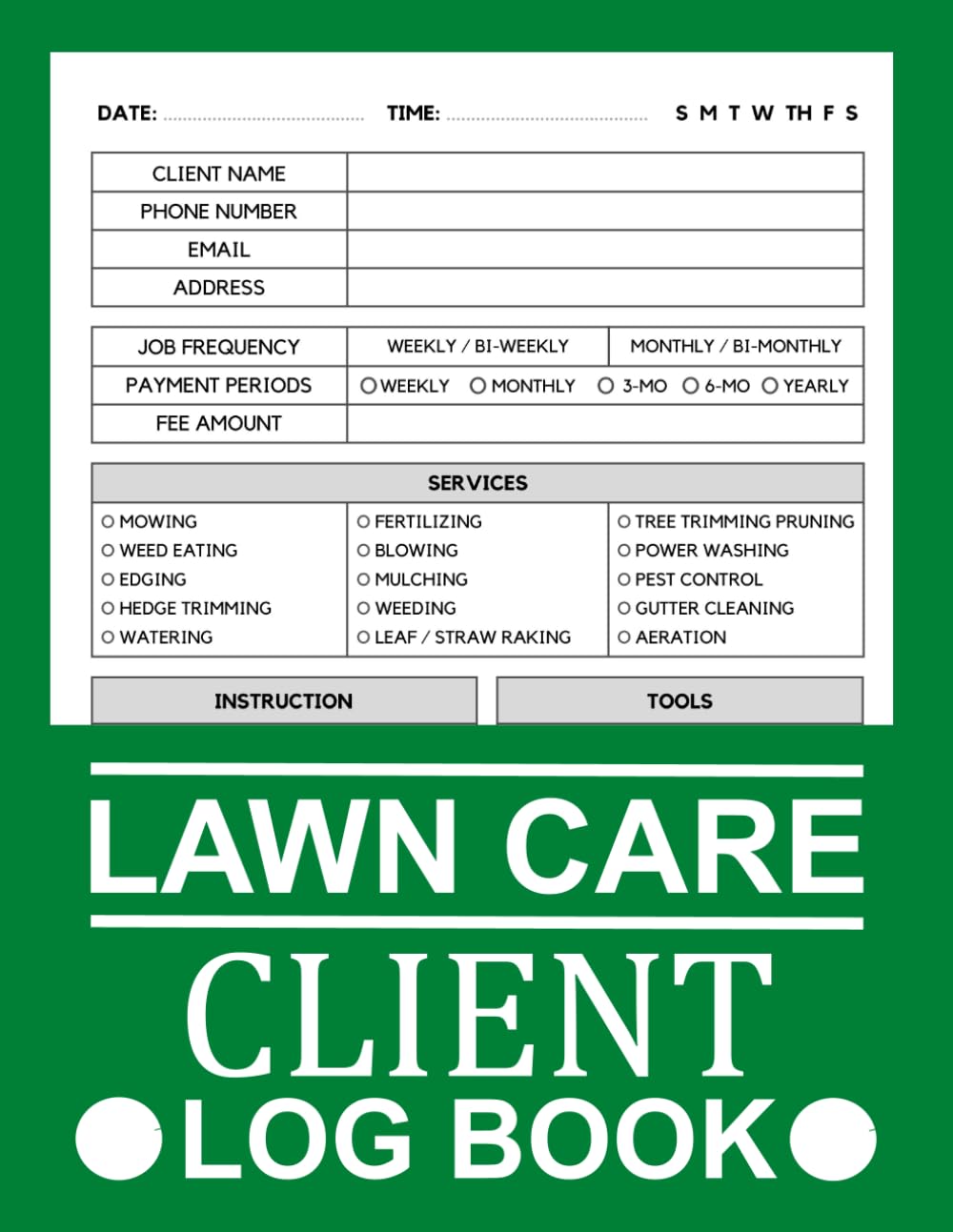 Lawn Care Client Log Book: Lawn Mowing And Landscape Appointment Logbook for Mowing Business & lawn maintenance And Landscaping Business: V-2 baixar o livro de graça