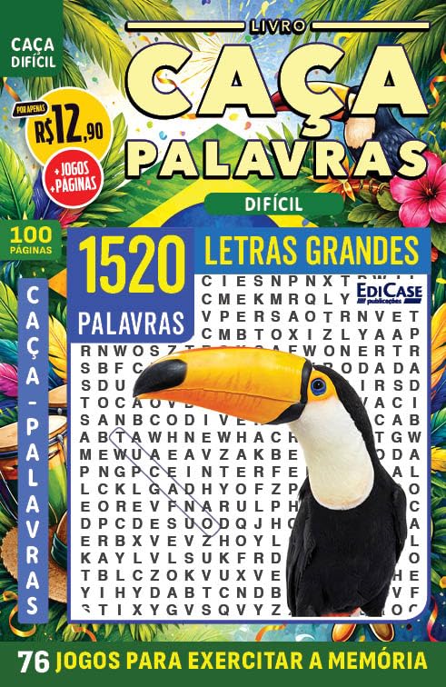 capítulo por capítulo baixar Livro Caça-Palavras ed.121 - 100 págs.- Difícil: 76 Jogos para exercitar o cérebro