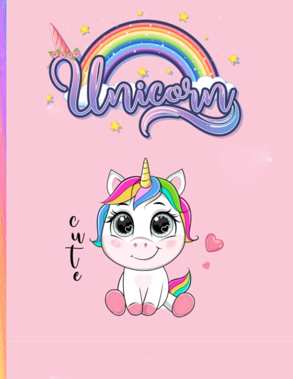 ler totalmente Unicorn: Cute Unicorn On Pink Effect Background, Large Blank Sketchbook For Girls, 110 Pages, 8.5" x 11", For Drawing, Sketching & Crayon Coloring (Kids Drawing Books) sketchbook.