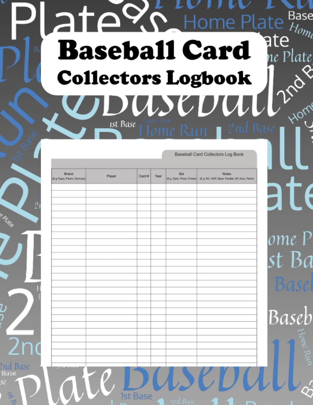 ler totalmente Baseball Card Collectors Logbook
