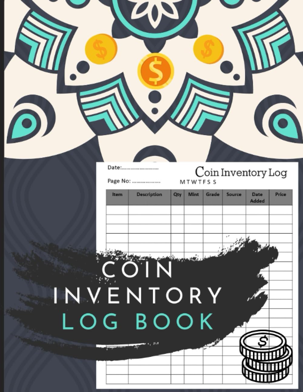 ler totalmente Coin Inventory Log Book: Organize Coins logbook. A must-have checklist, journal and notebook for any avid coin collector