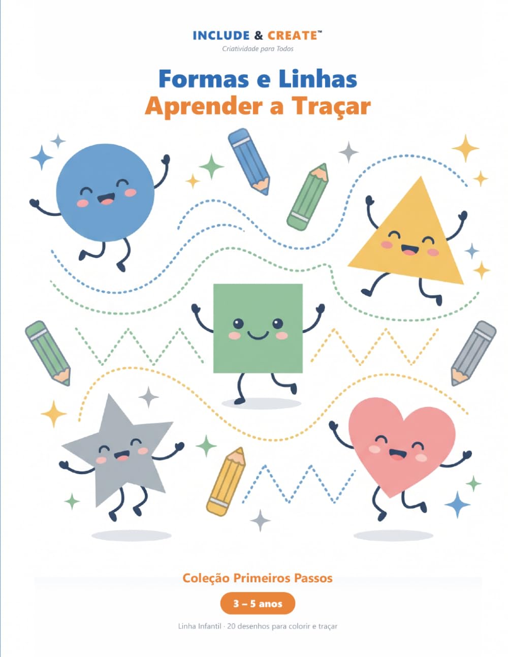 ler totalmente Formas e Linhas — Aprender a Traçar: Primeiro livro de colorir — traços grandes e simples para mãos pequenas (Portuguese Edition)