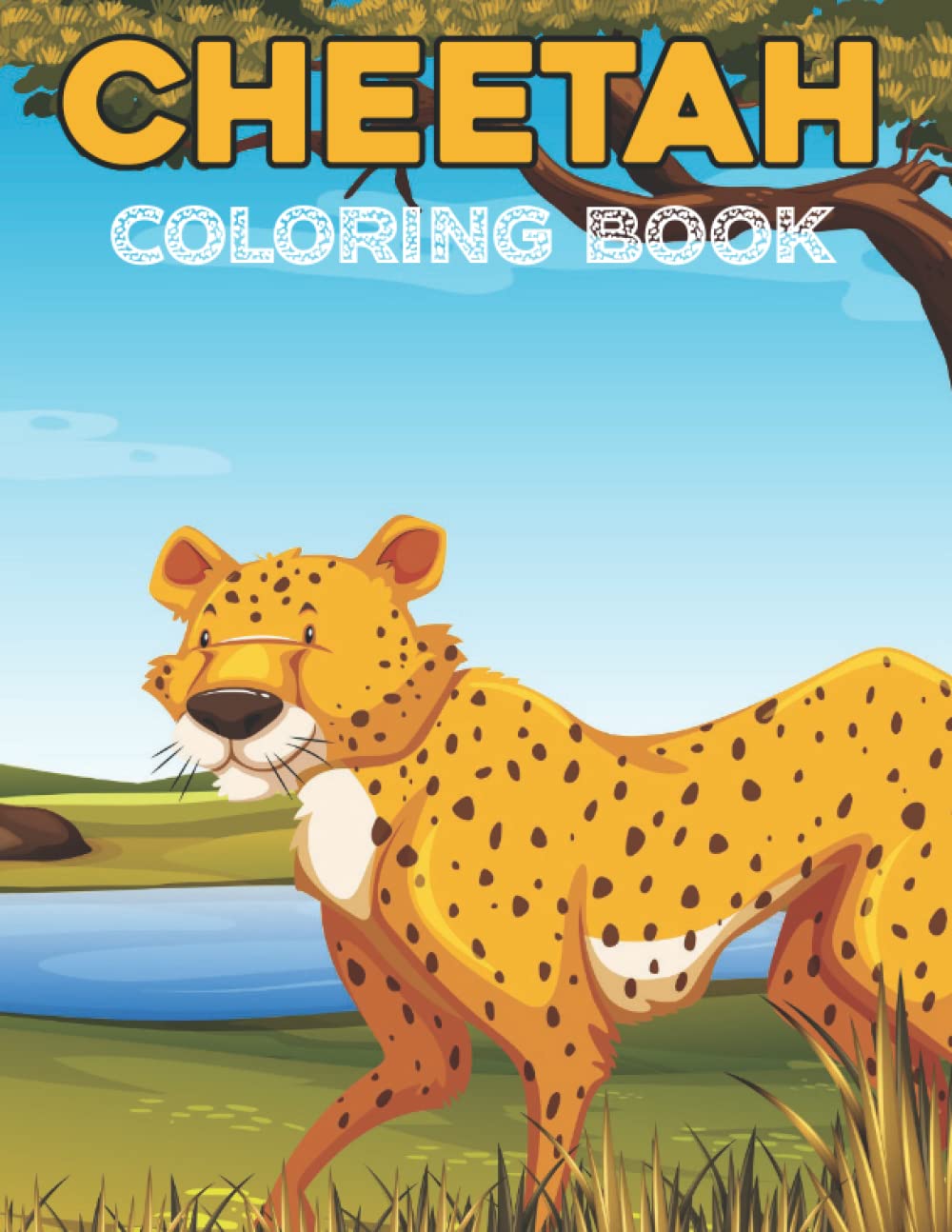 capítulo por capítulo baixar Cheetah Coloring Book: Book about cheetahs for kids. Cheetah coloring book for kids. Ages 4-8 (Cheetah books for beginners)