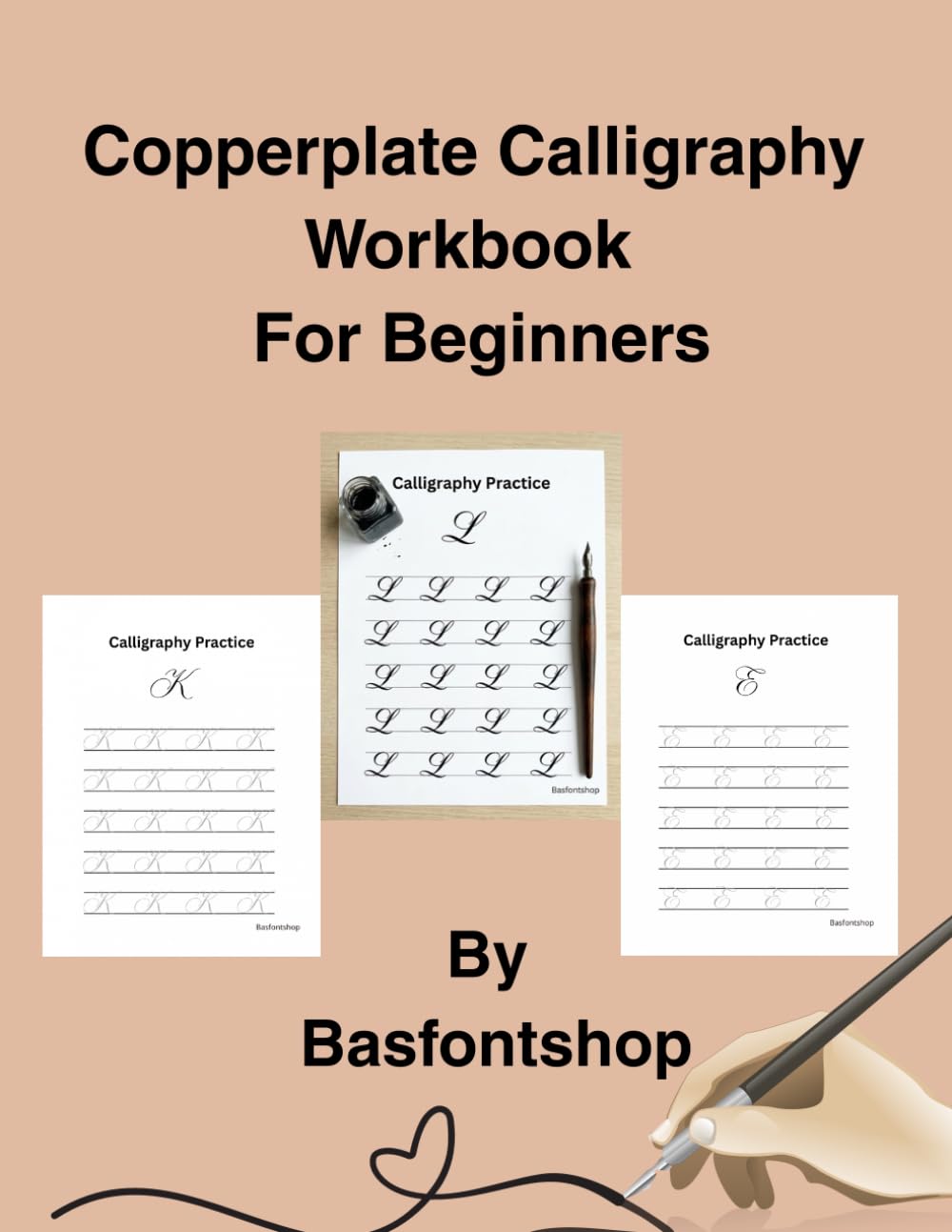 Copperplate Calligraphy Workbook For Beginners: Learn Cursive Script, Alphabet Tracing, Quotes & Floral Botanical Illustrations for Dip Pen & Hand Lettering Practice (8.5 x 11 Inches, 82 Pages) baixar o livro de graça