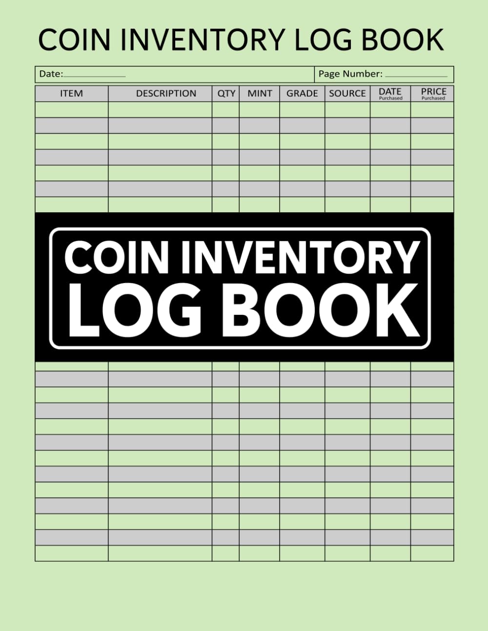 ler totalmente Coin Inventory Log Book: atalogue and Organize Coins. Keep Track Key Specifics About Your Coins Grade, Year, Value and More