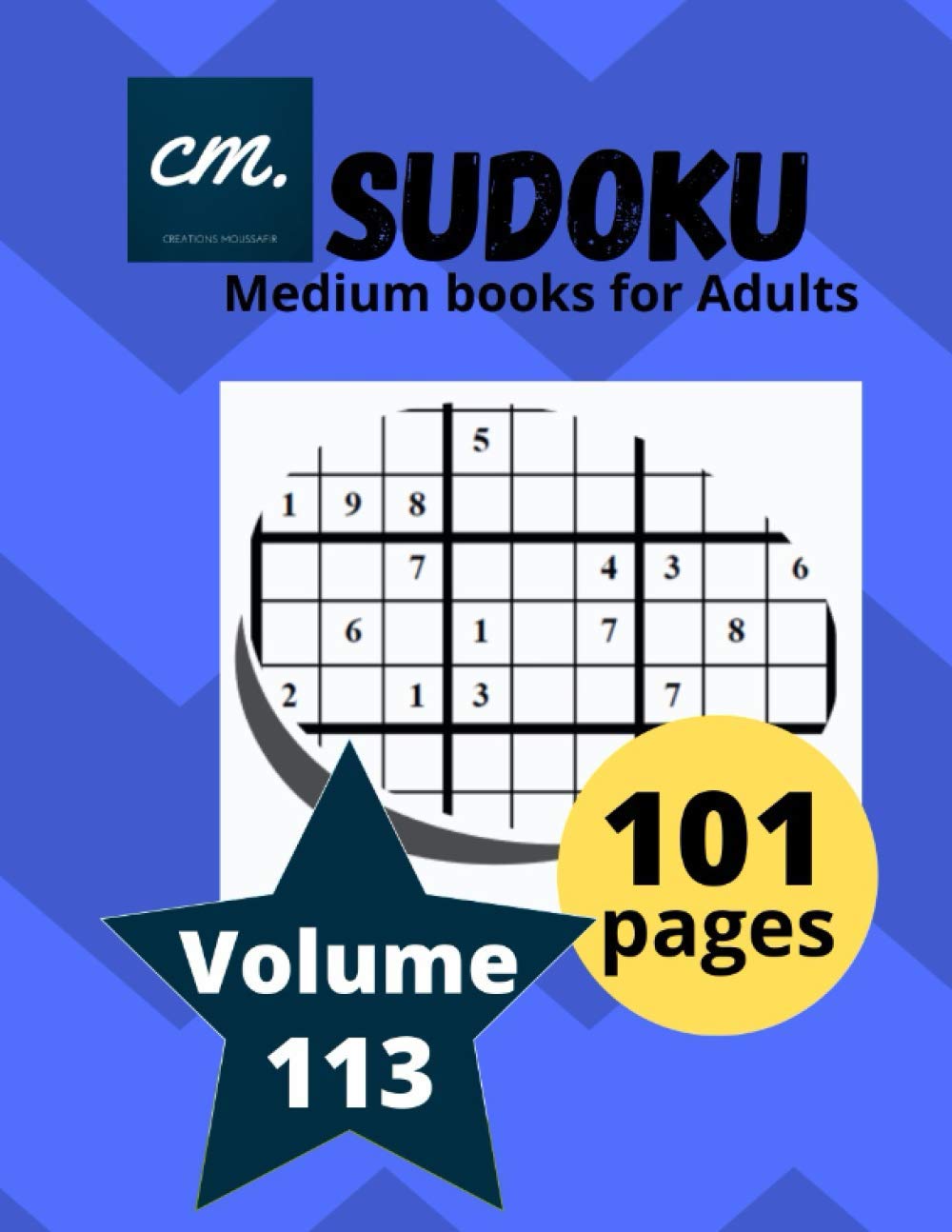Sudoku Medium Books for Adults: Large Print puzzle magazine for seniors Volume 113 baixar o livro de graça