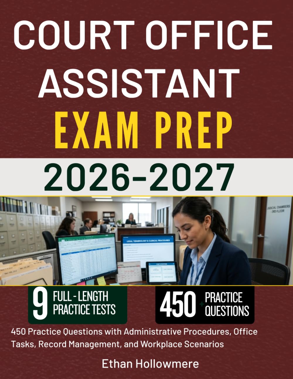 capítulo por capítulo baixar COURT OFFICE ASSISTANT EXAM PREP 2026-2027: 450 Practice Questions with Administrative Procedures, Office Tasks, Record Management, and Workplace Scenarios
