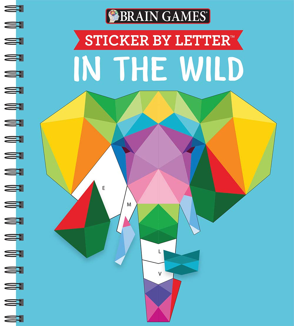 ler totalmente Brain Games - Sticker by Letter: In the Wild (Sticker Puzzles - Kids Activity Book)