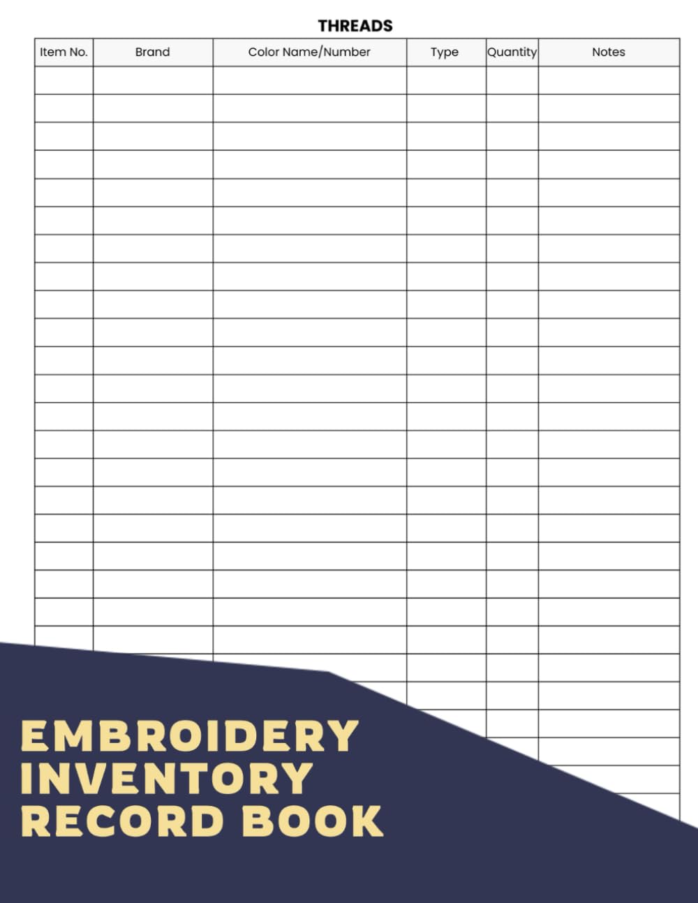 Embroidery Inventory Record Book: A Logbook For Embroidery Enthusiasts To Track, Manage, And Showcase Your Treasured Supplies baixar o livro de graça