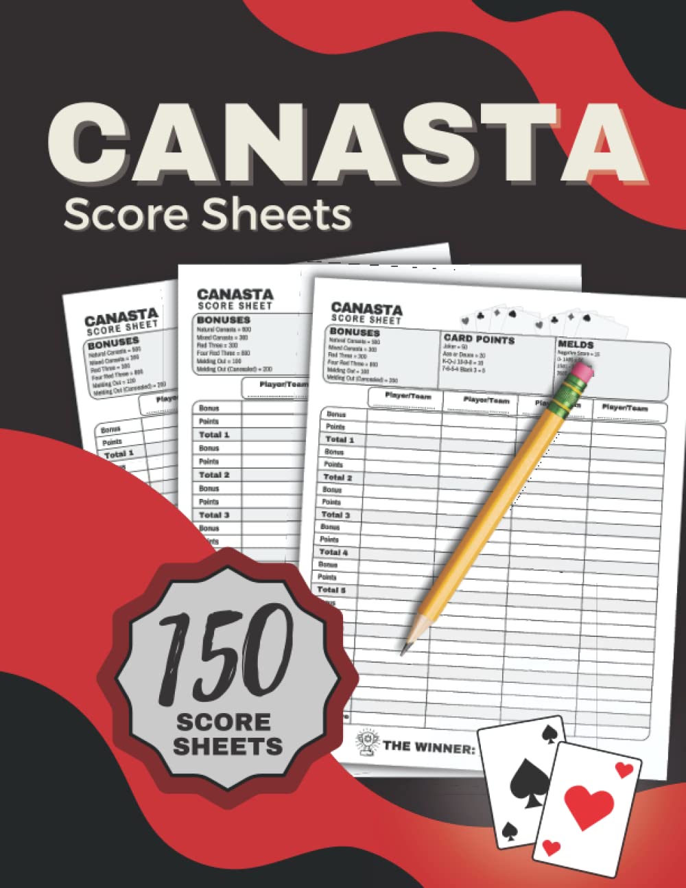 Canasta Score Sheets: 150 Scorekeeping Records for Canasta Game Play baixar livro de graça