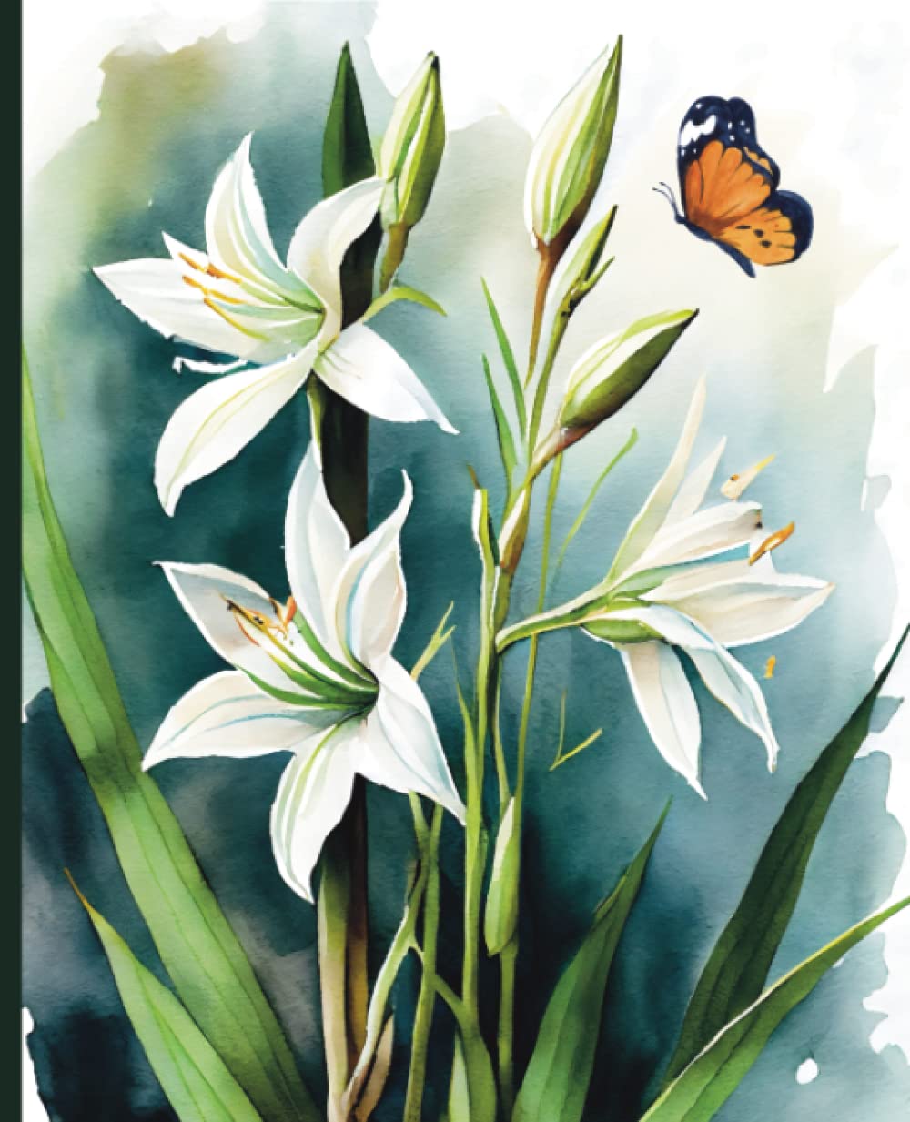 Composition Notebook: White Tuberose and Yellow Butterfly Aesthetic Journal for Girls, Teens, Women, Students/College Ruled 7.5x9.25 inch baixar livro de graça