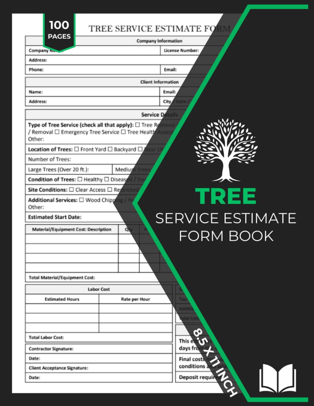 ler totalmente Tree Service Estimate Form Book: Tree Care Services Estimate Forms | Tree Removal, Trimming, and Pruning Estimating Sheets