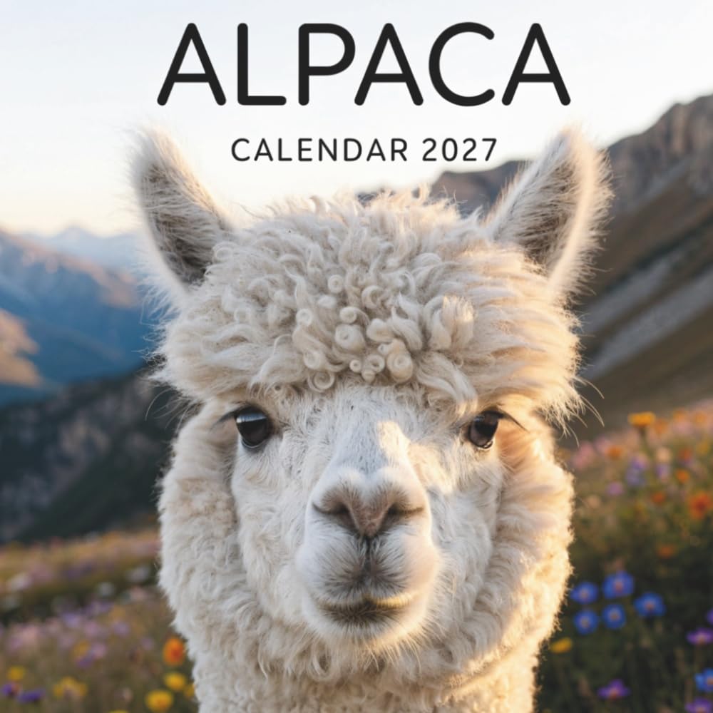 Alpaca Calendar 2027: A Year of Fluffy Charm, Mountain Landscapes, and Gentle Farm Animals baixar o livro de graça