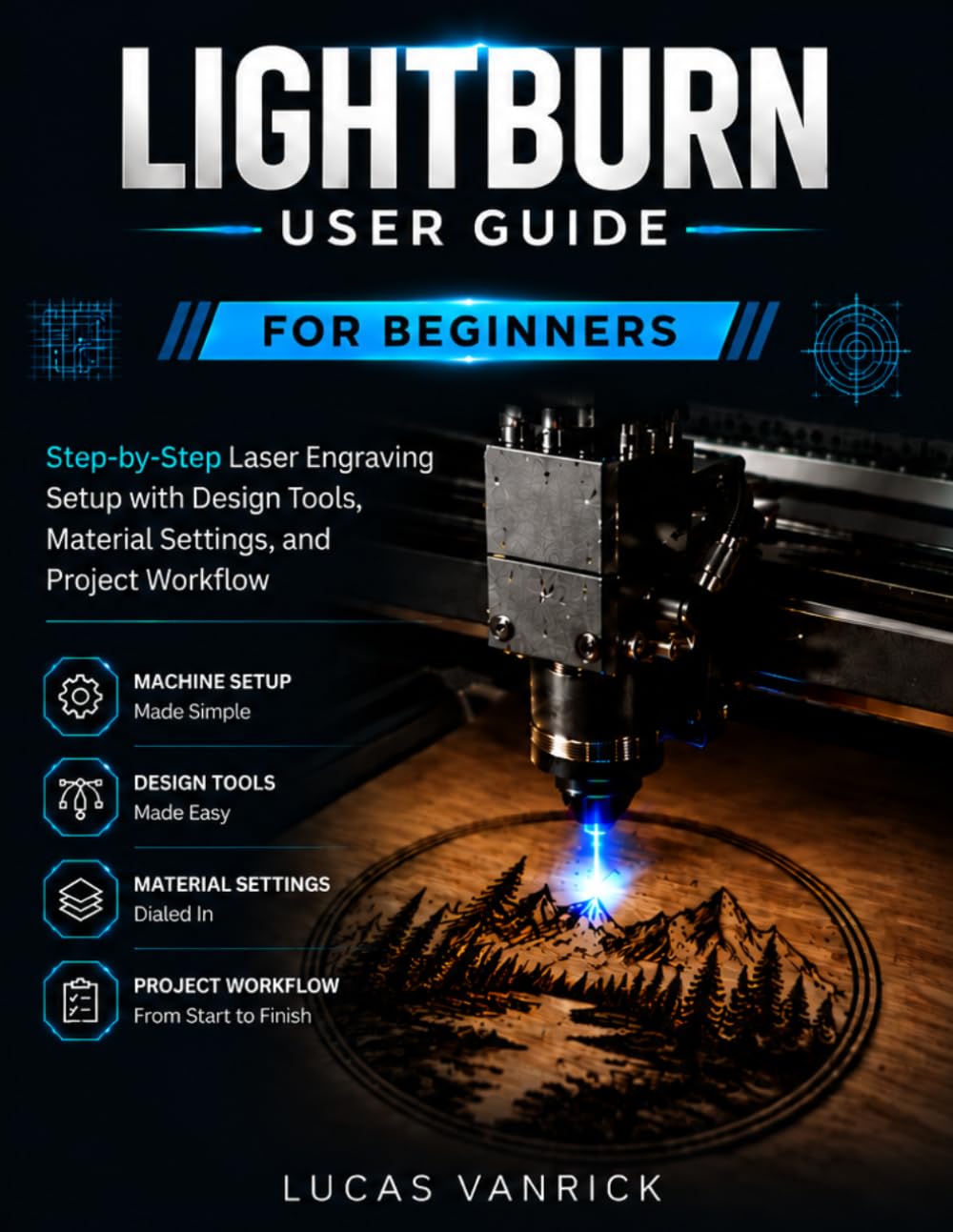Lightburn User Guide for Beginners: Step-by-Step Laser Engraving Setup with Design Tools, Material Settings, and Project Workflow baixar o livro de graça