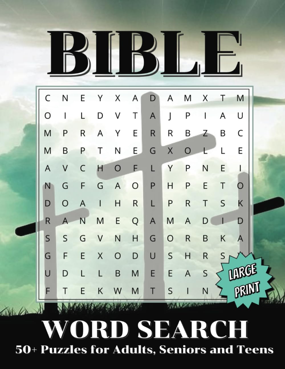 Bible Word Search Puzzle Book: Christian Large Print Word Searches about the Bible, God, Jesus and More | 8.5 x 11 Inches, 110 Pages | 50+ Puzzles | Gift for Vacation, Holidays and Freetimes baixar livro de graça