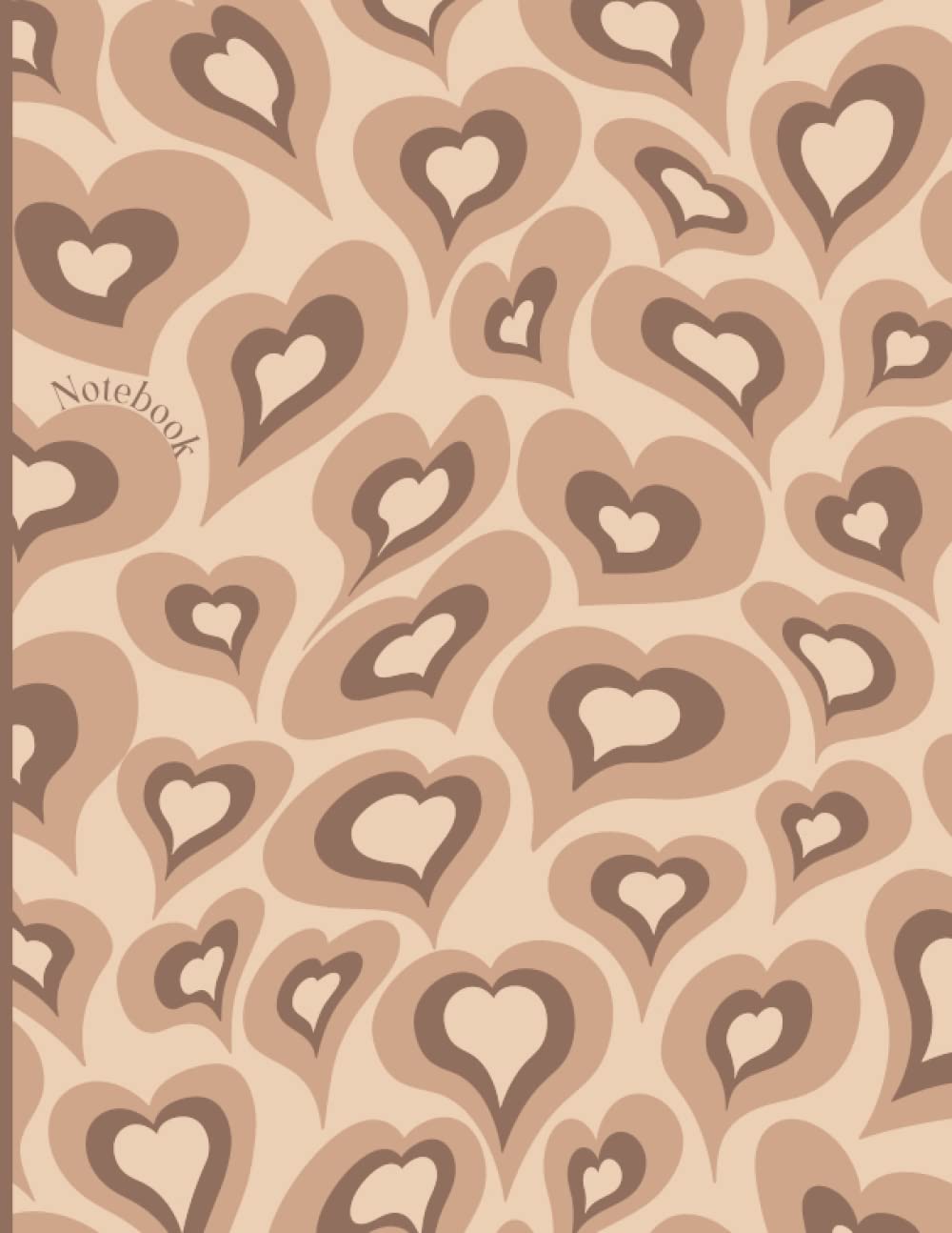 Aesthetic Notebook: Brown, Aesthetic Notebooks for School, Blank Lined Notebook Journal for Writing, College Ruled, Aesthetic Heart Notebook baixar o livro de graça