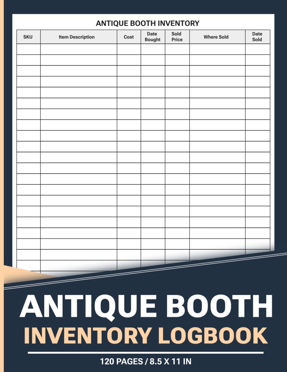 Antique Booth Inventory Logbook: Track Stock and Profit Margins for Each Product | 120 Pages. baixar livro de graça