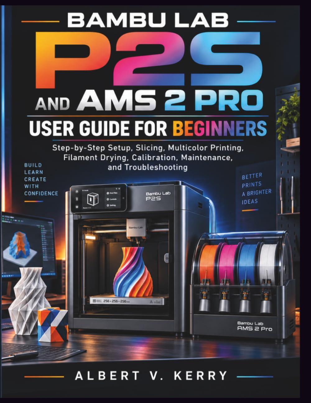 Bambu Lab P2S and AMS 2 Pro User Guide for Beginners: Step-by-Step Setup, Slicing, Multicolor Printing, Filament Drying, Calibration, Maintenance, and Troubleshooting baixar livro de graça