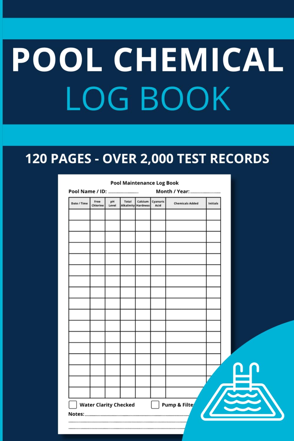 Pool Chemical Log Book: Daily Water Testing & Maintenance Record for Commercial and Residential Pools - 120 Pages - Pocket Size 6x9 baixar livro de graça