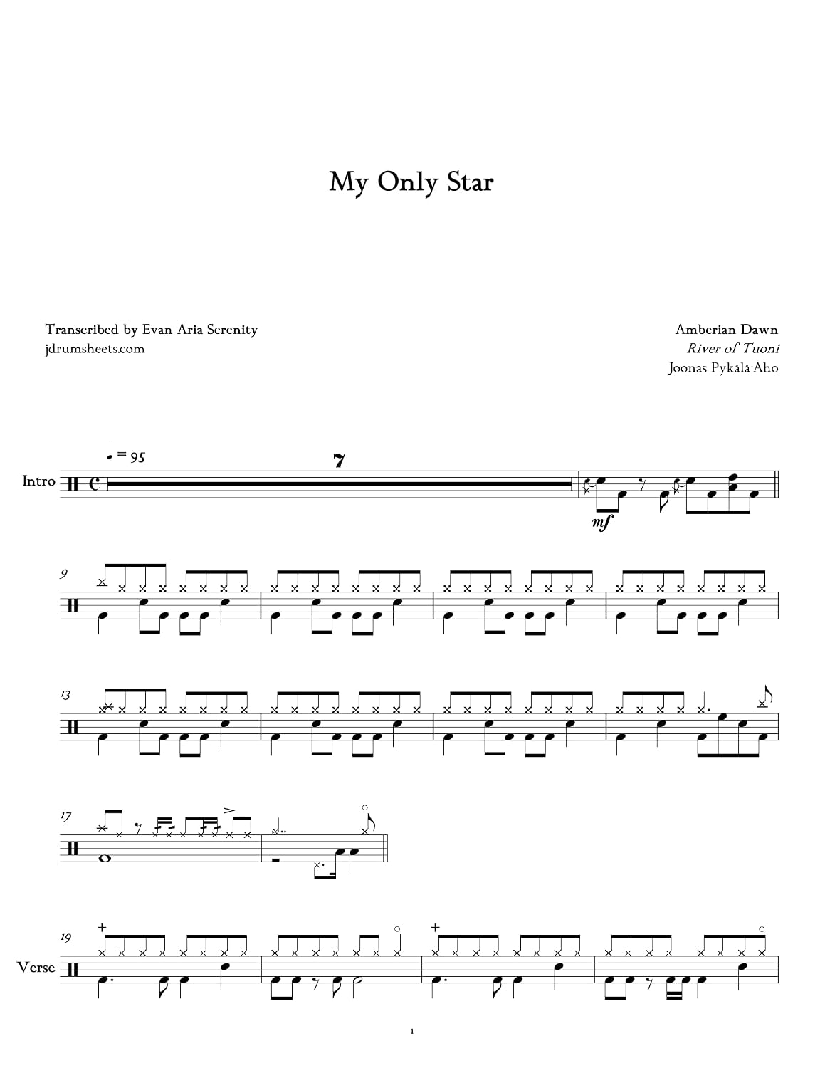 Amberian Dawn - My Only Star: Drum Sheet Music (JDS: Amberian Dawn Drum Sheet Music) (English Edition) baixar o livro de graça