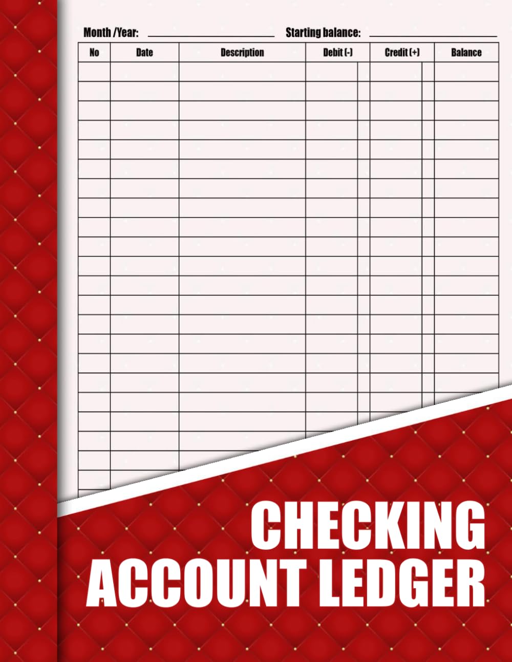 Checking Account Ledger: Simplify Your Finances with a Large Print Ledger for Easy Transaction Tracking, Account Balancing, and Expense Management