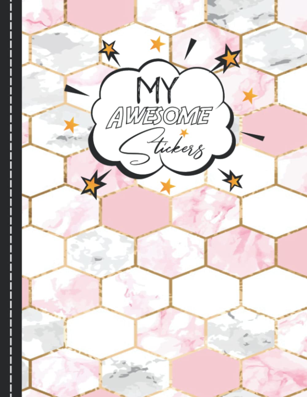 ler totalmente My Awesome Stickers: Cute Pink Marble Blank Sticker Album For Collecting Stickers, Great Gift For Girls 4 - 8,120 pages 8.5 x 11"