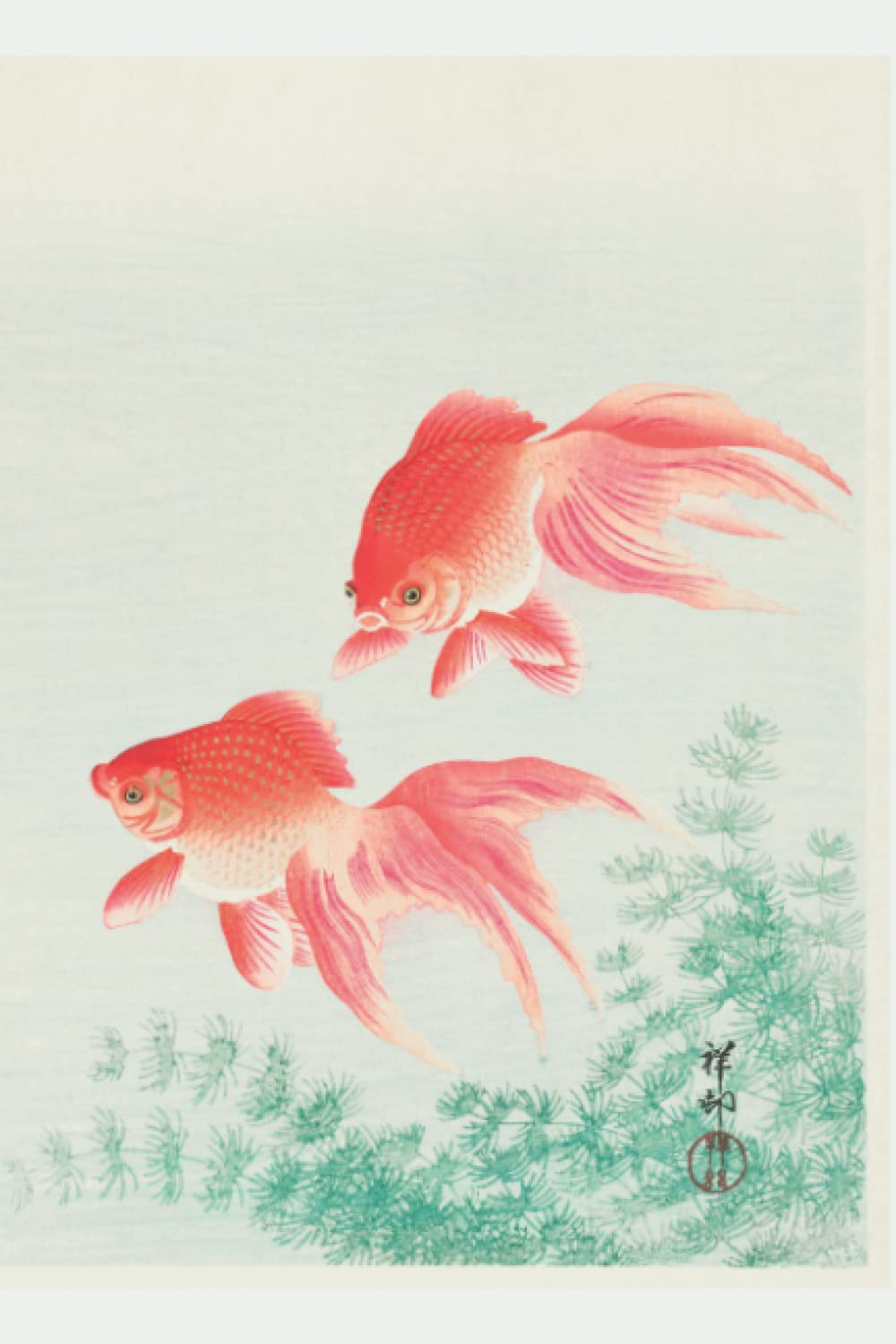 Ohara Koson (1877-1945) Japanese Art Notbook: Two veil goldfish (1926) & Carp or Koi (1926) baixar o livro de graça