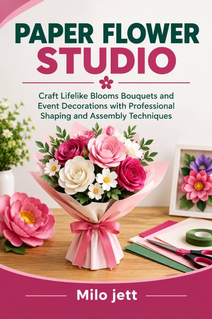 PAPER FLOWER STUDIO: Craft Lifelike Blooms Bouquets and Event Decorations with Professional Shaping and Assembly Techniques (English Edition) baixar o livro de graça