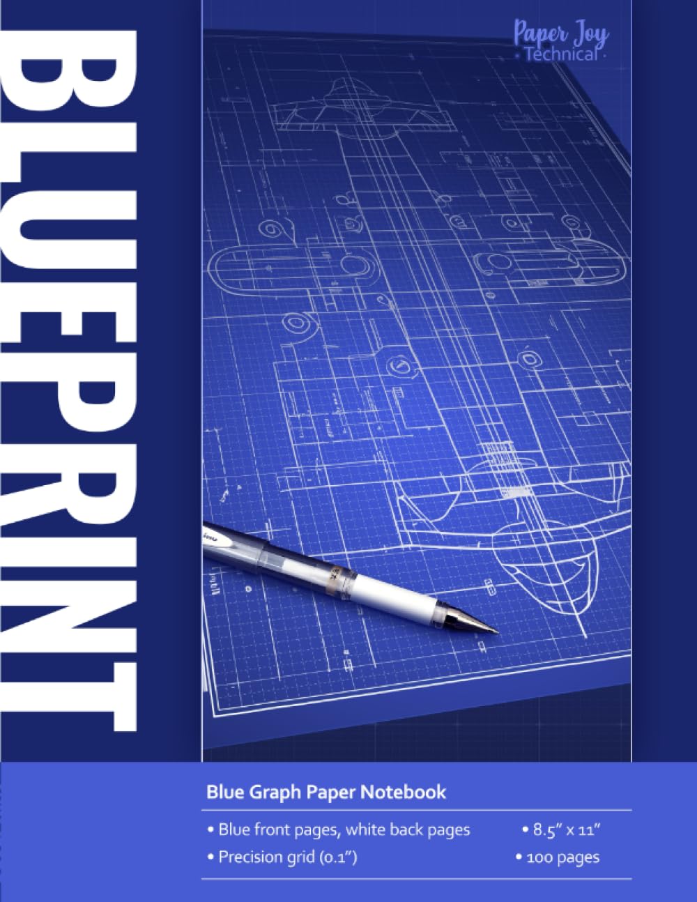 Blueprint: Blue Graph Paper Notebook: For Architectural Sketches, Technical Drawings, and Creative Designs baixar o livro de graça
