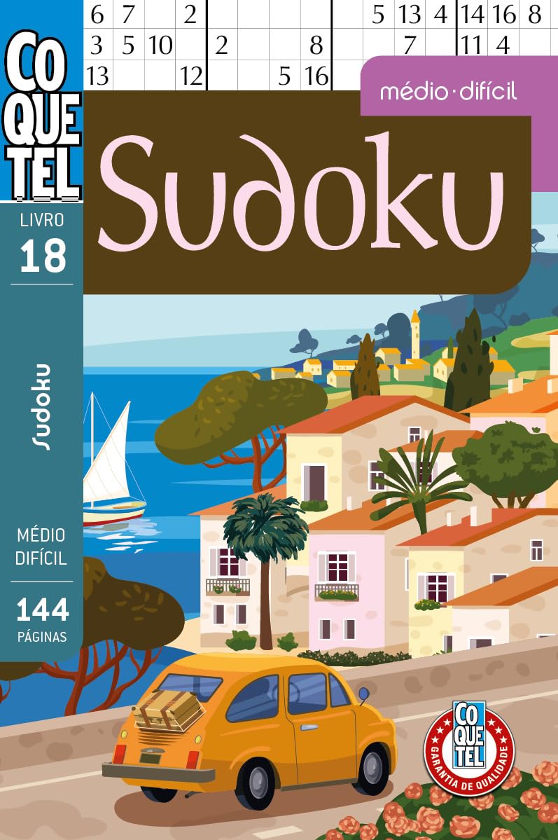 Livro Coquetel Sudoku 18: Níveis médio e difícil baixar o livro de graça