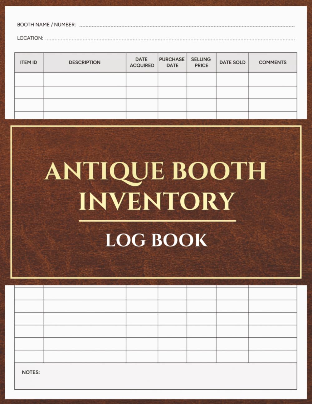 capítulo por capítulo baixar Antique Booth Inventory Log Book: Booth Stock Tracking