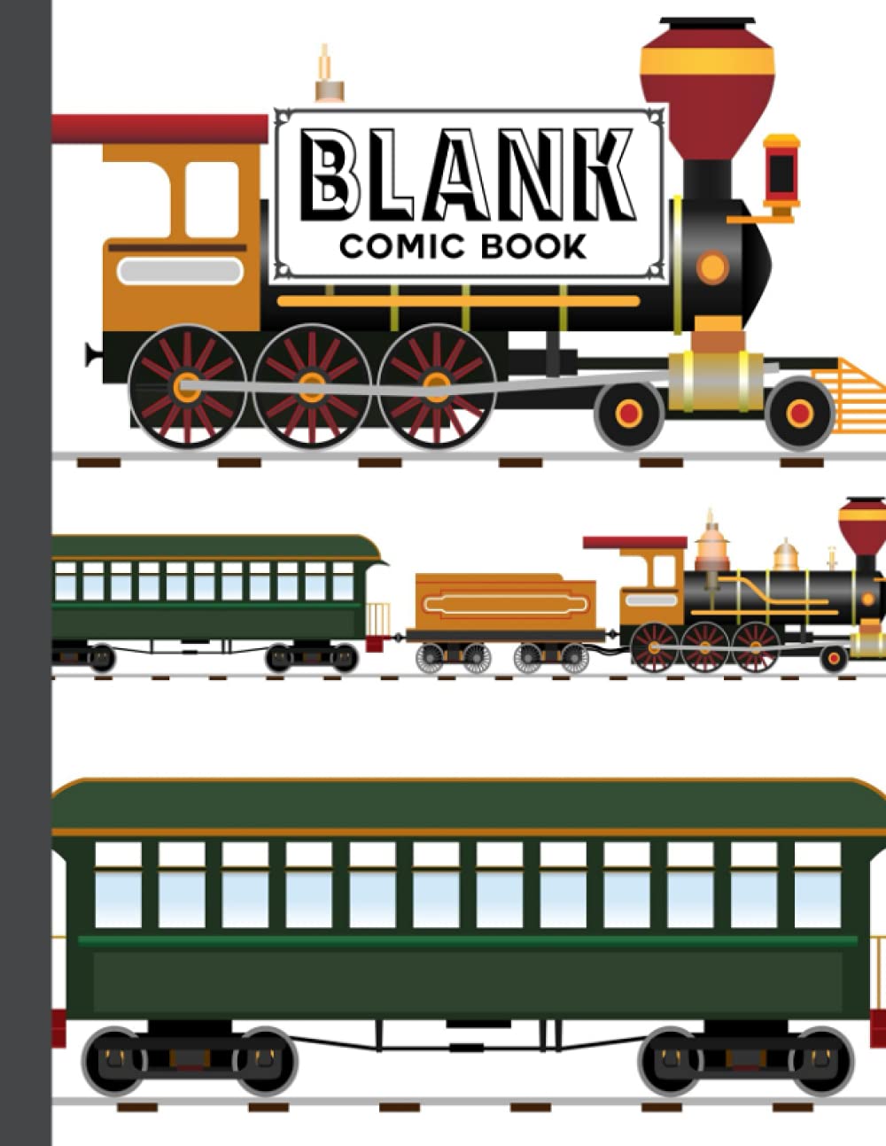 capítulo por capítulo baixar Blank Comic Book: Train Cover, Create Your Own Story, Journal, Notebook, Sketchbook for Kids and Adults, 120 Pages - Size 8.5" x 11" Notebook by Irma Franke
