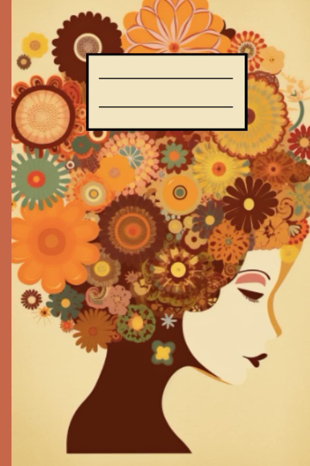 ler totalmente 70s Floral Dreams Notebook: Vintage Style Journal with 108 Lined Pages