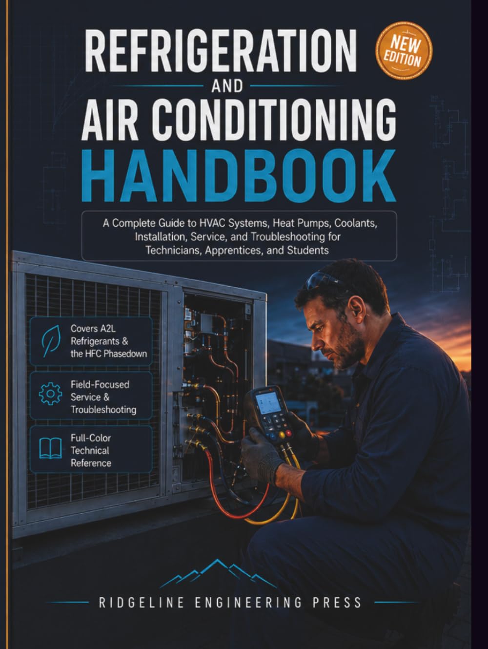 ler totalmente Refrigeration and Air Conditioning Handbook: A Complete Guide to HVAC Systems, Heat Pumps, Coolants, Installation, Service, and Troubleshooting for Technicians, Apprentices, and Students