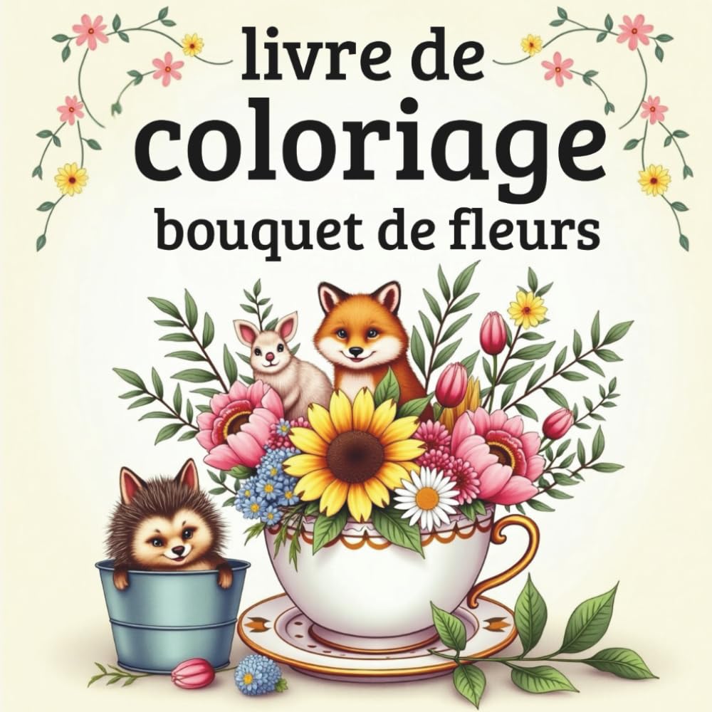Livre de coloriage bouquet de fleurs,Spécial adultes pour détente, créativité et relaxation (French Edition) baixar o livro de graça