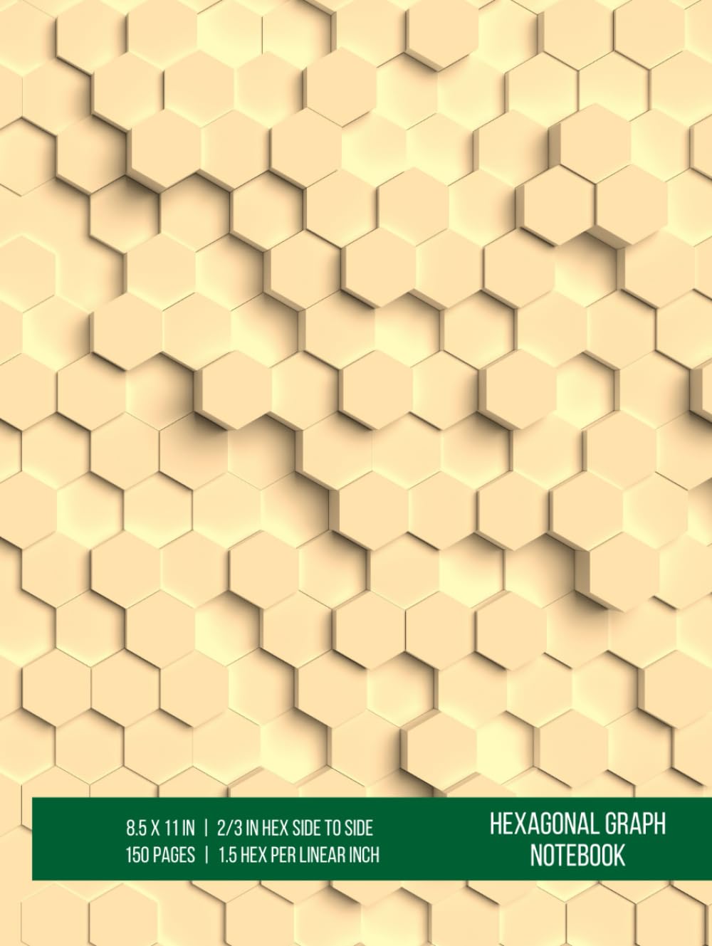 ler totalmente Hexagonal Graph Notebook: Organic Chemistry and Biochemistry Notebook, 8.25x11", 150 pages, 2/3" Hex Side to Side, 1.5 Hex per Linear Inch, Light Gray Lines, Matte Hardcover