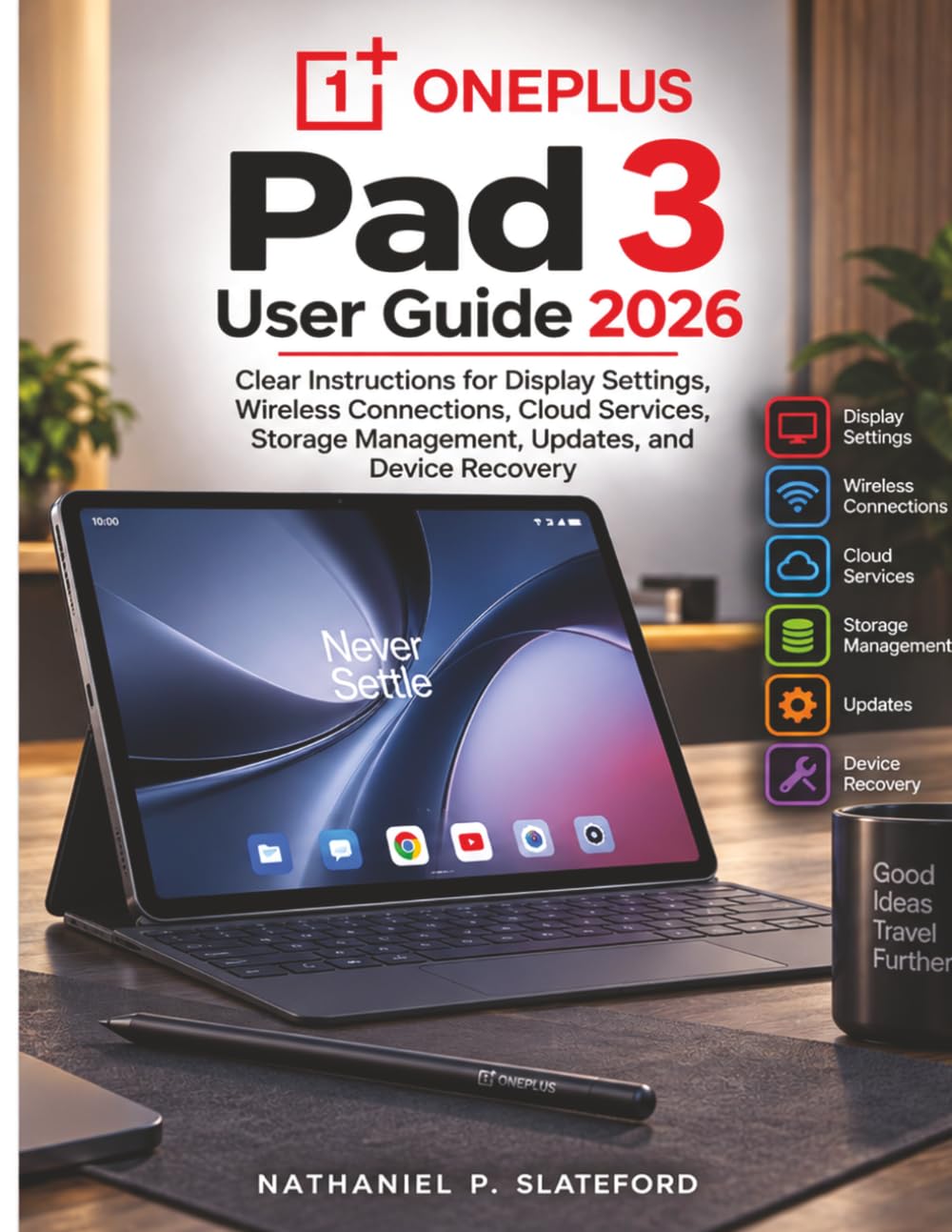 capítulo por capítulo baixar ONEPLUS Pad 3 User Guide 2026: Clear Instructions for Display Settings, Wireless Connections, Cloud Services, Storage Management, Updates, and Device Recovery