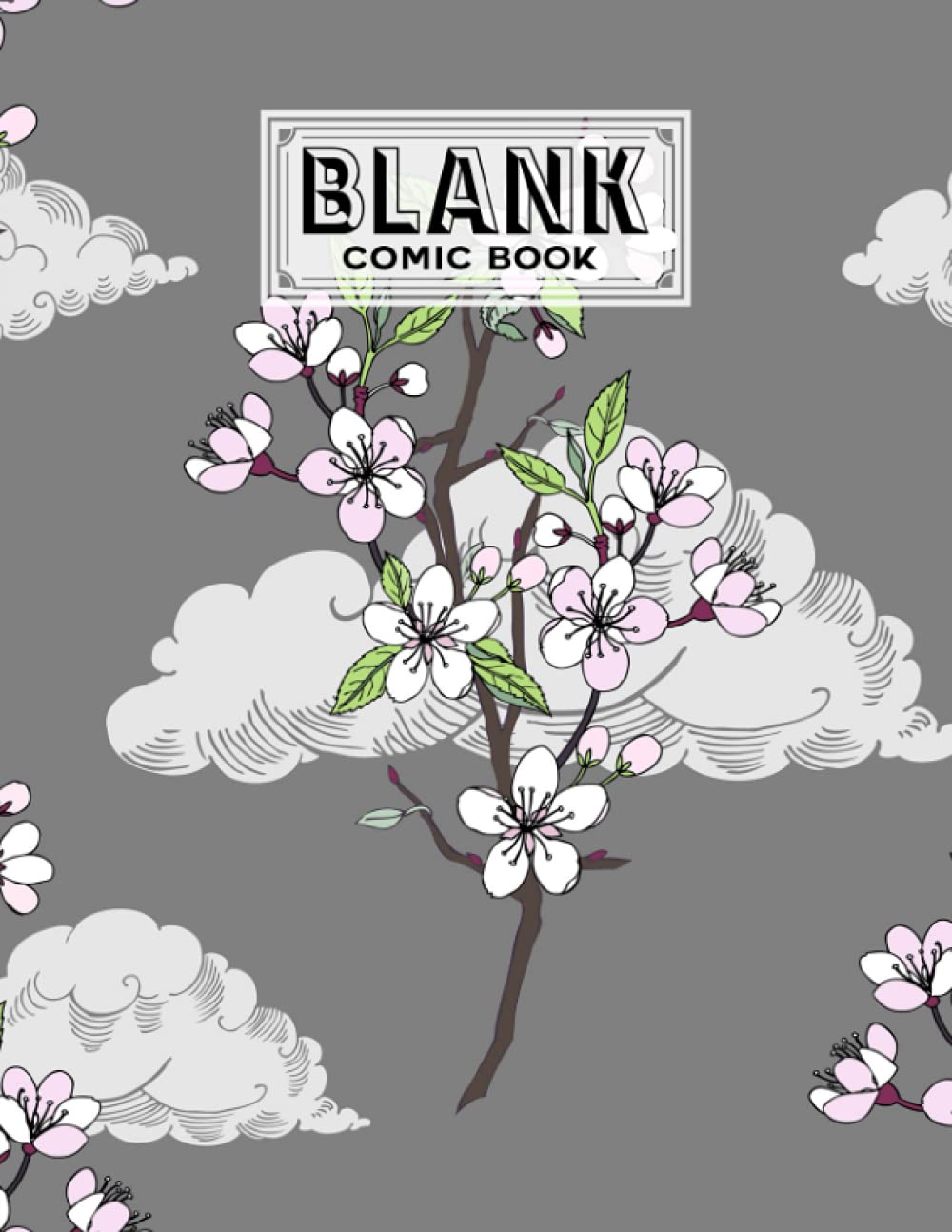 Blank Comic Book: Cherry Blossom Cover, Create Your Own Story, Journal, Notebook, Sketchbook for Kids and Adults, 120 Pages - Size 8.5" x 11" Notebook by Jakob Block baixar livro de graça