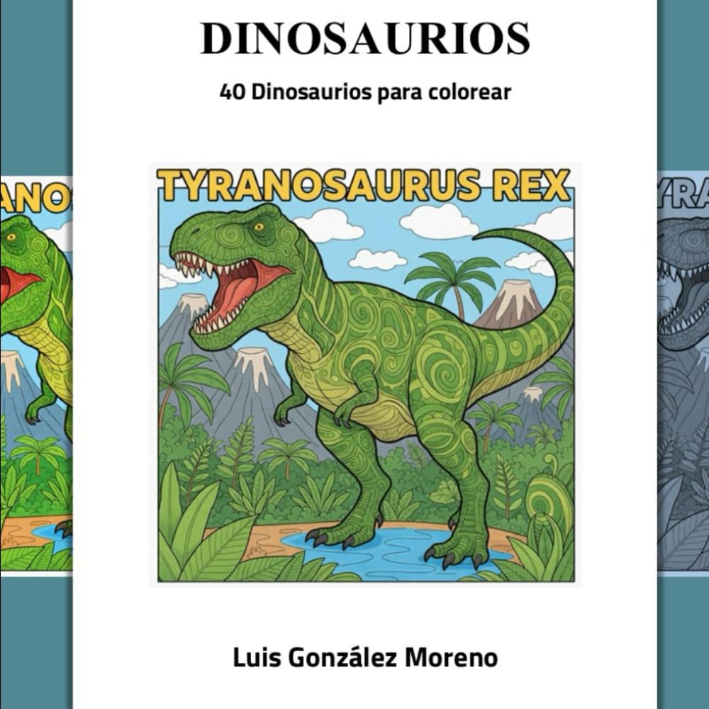 DINOSAURIOS: 40 DINOSAURIOS PARA COLOREAR (Spanish Edition) baixar o livro de graça