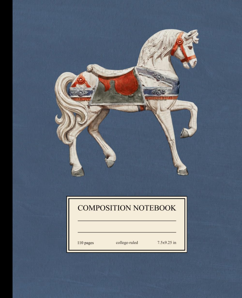 ler totalmente Composition Notebook College Ruled: Vintage Carousel Horse Illustration | Circus Notebook | Equestrian Gift | Cute Journal with Horse for School, College, Office, and Work | Gift for Horse Lover