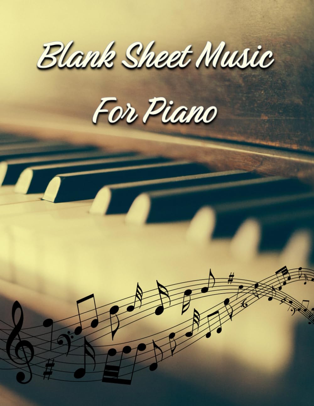 capítulo por capítulo baixar Blank Sheet Music For Piano: 12 Staves per page, featuring both Treble Clef and Bass Clef