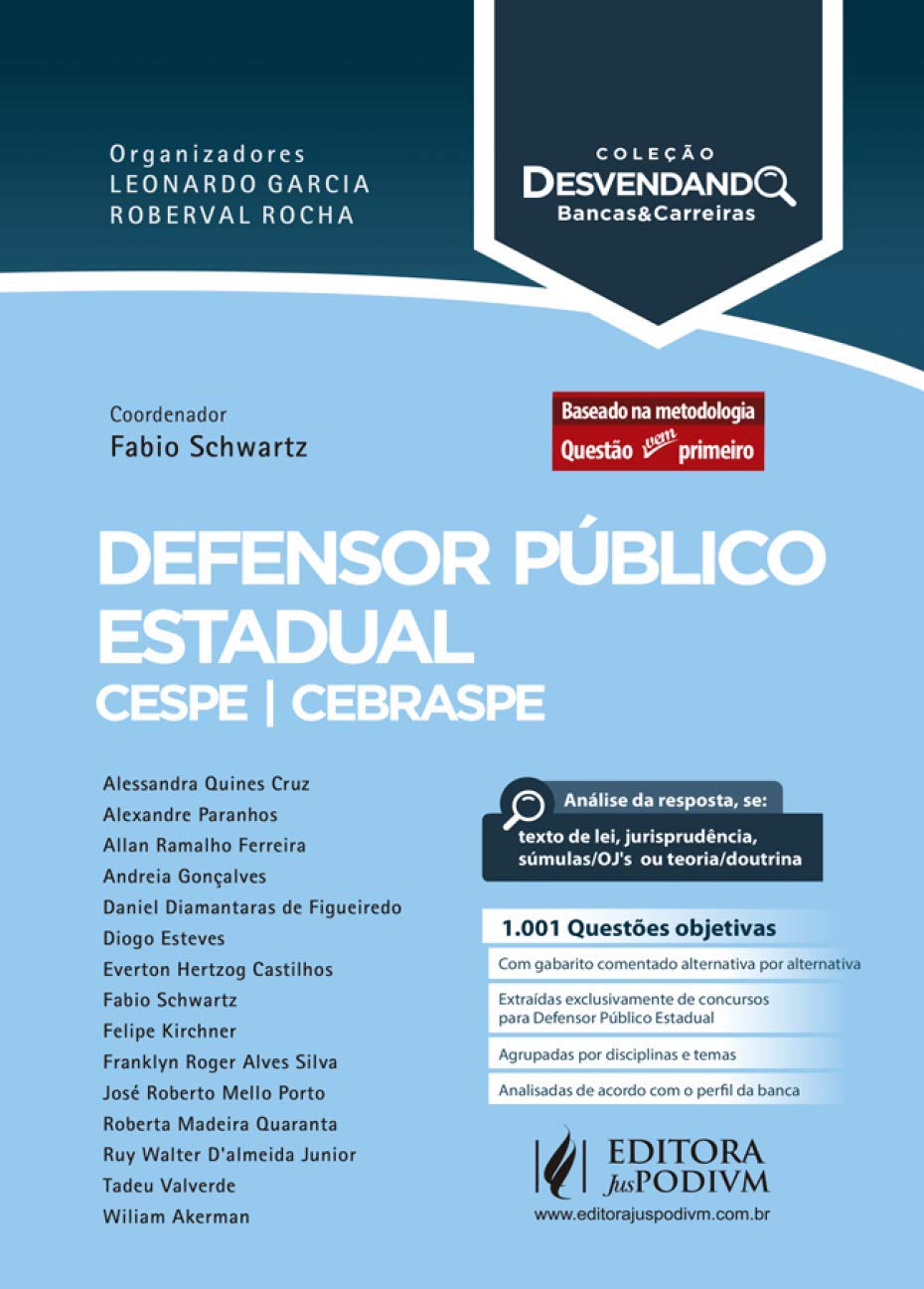 ler totalmente Defensor Público Estadual: CESPE/Cebraspe