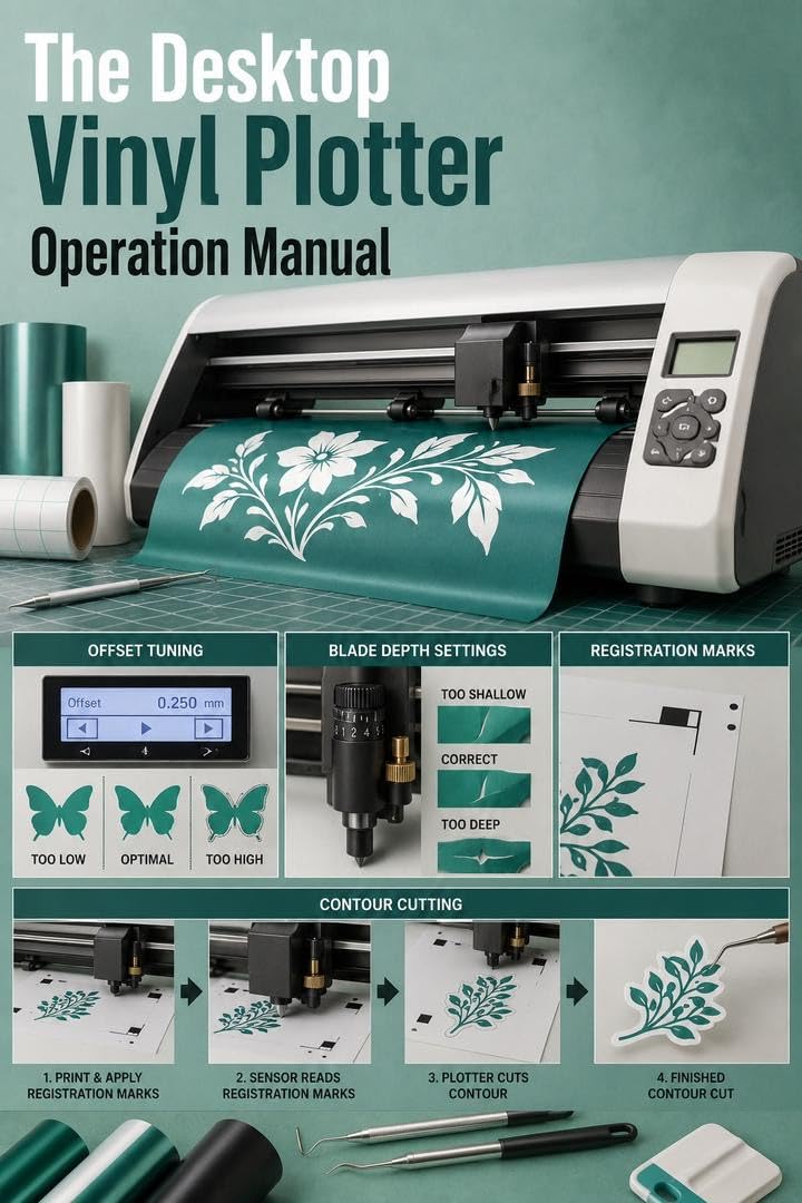 The Desktop Vinyl Plotter Operation Manual: Offset Tuning Blade Depth Settings Registration Marks and Contour Cutting (English Edition) baixar livro de graça