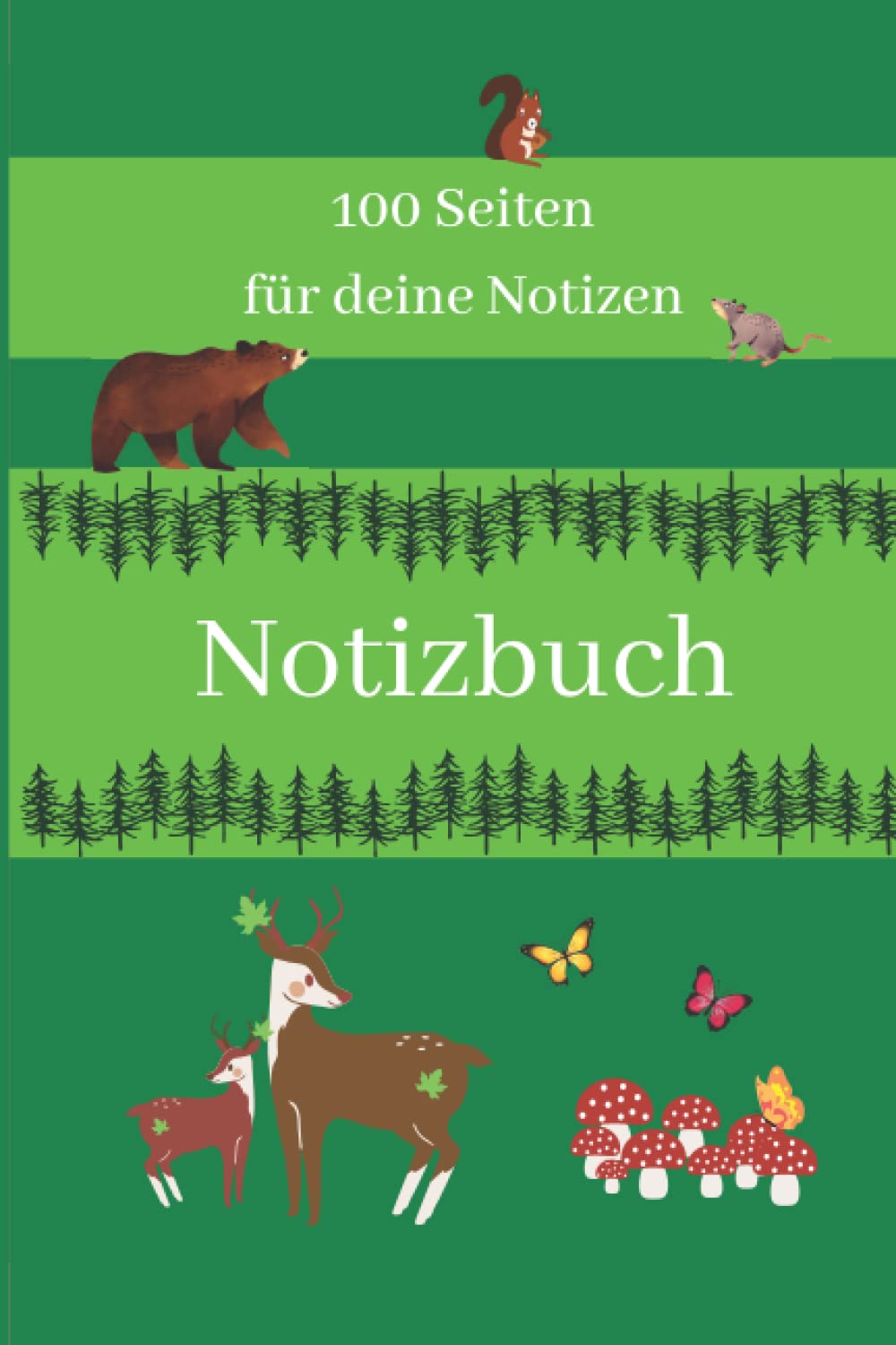 capítulo por capítulo baixar Notizbuch | 100 Seiten für deine Notizen: Notizbuch Wald | Kids, Teens, Jungs, Mädchen | Schreiben, Zeichnen, Skizzieren, Malen | DIN A5 |... leer | 6, 8, 11, 12 Jahren (German Edition)