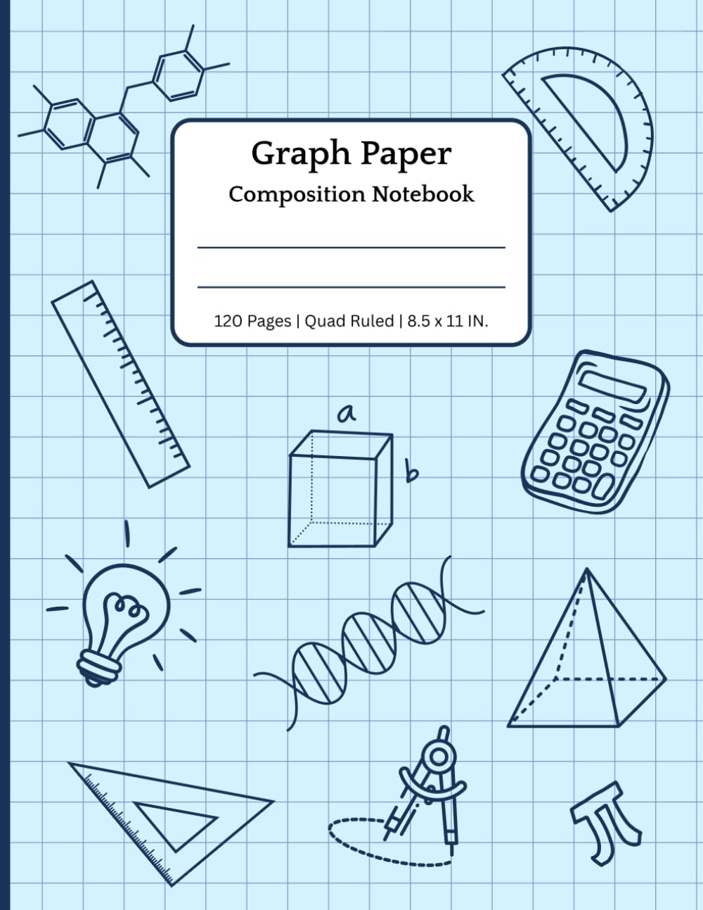 Graph Paper Composition Notebook: Grid Paper Notebook for Students | 8.5 x 11 inches | Quad Ruled (4x4) | 120 pages | Math, Science, Drawing, and Journaling baixar o livro de graça