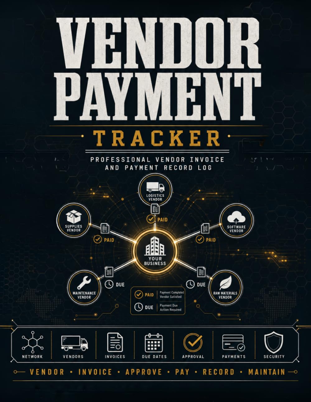 capítulo por capítulo baixar Vendor Payment Tracker: Professional Vendor Invoice and Payment Record Log