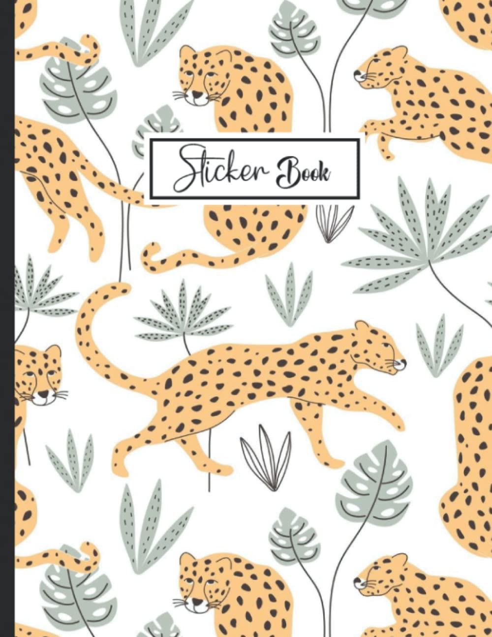 ler totalmente Sticker Book: Blank Sticker Collection Book for Girls with Leopard.