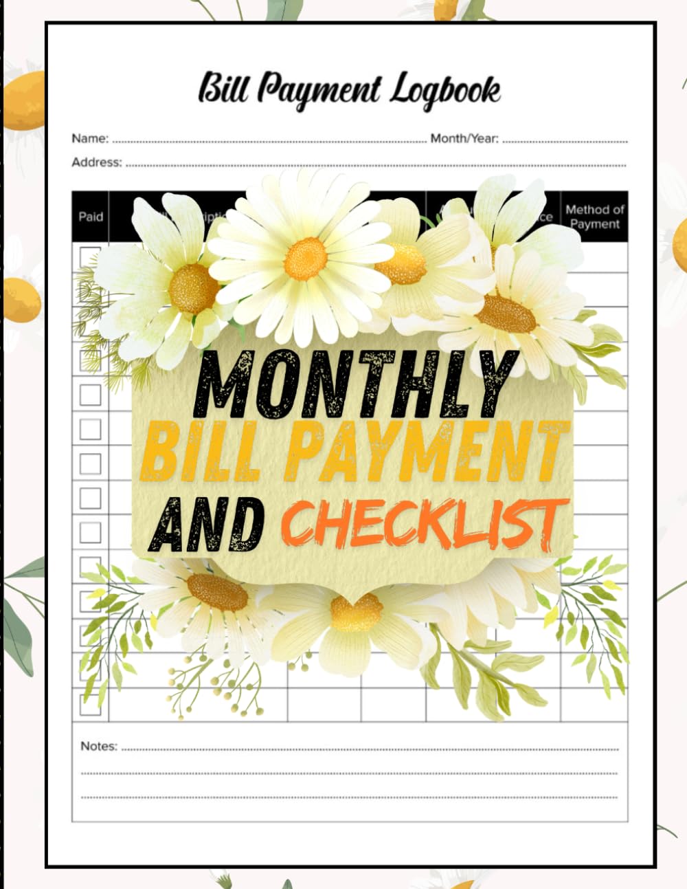 Monthly Bill Payment Checklist: Bill Tracker Notebook - Budget Planner and Monthly Bill Organizer for Expense Tracker Notebook - Bill Payment Tracker... Checklist for Monthly Payments and Savings baixar livro de graça